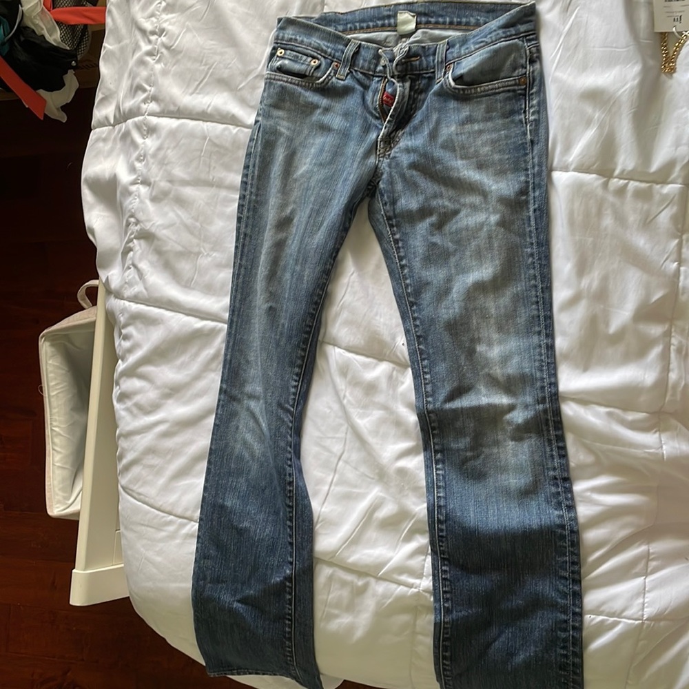 Lucky brand jeans dark wash used straight leg